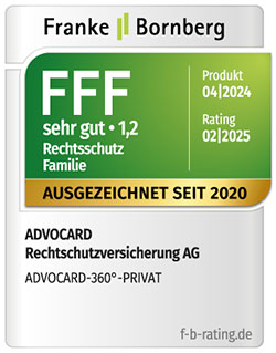 ADVOCARD Franke und Bornberg FFF Privat 02 2025 ADVOCARD Franke und Bornberg FFF Privat 01 2022